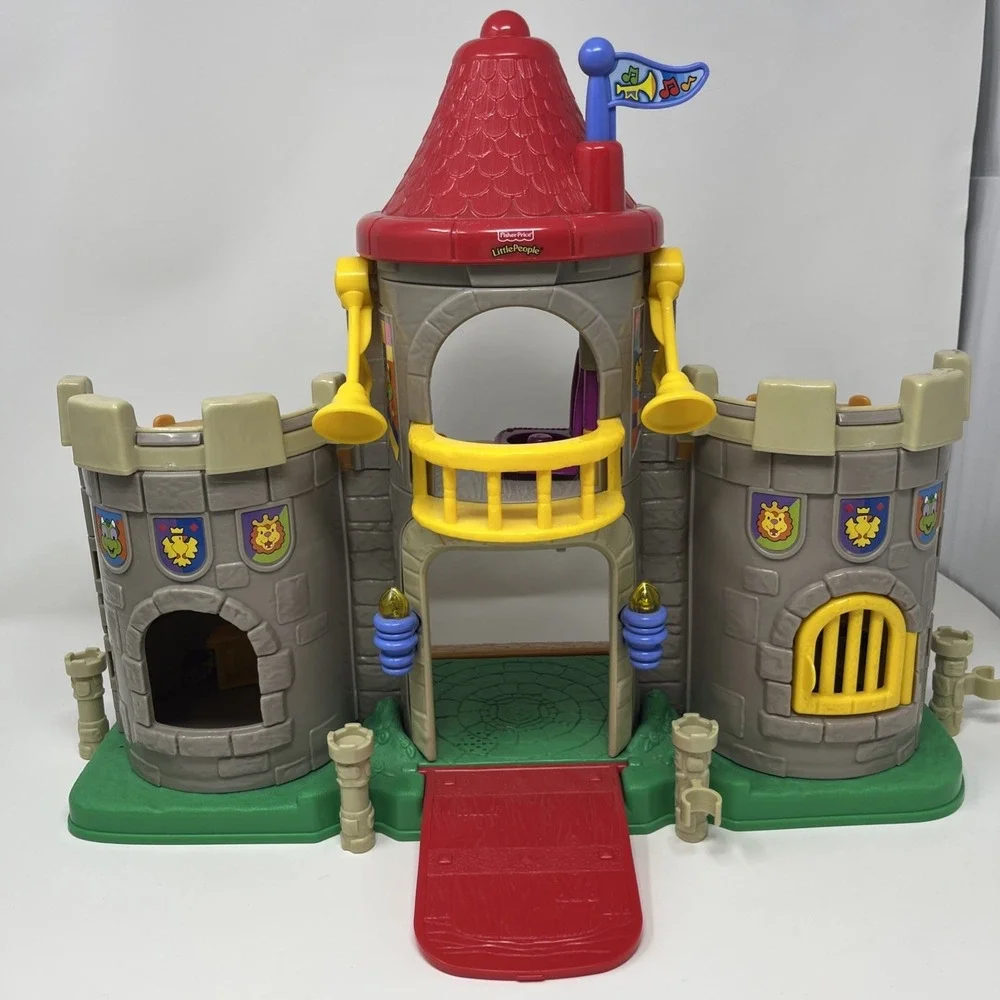 Fisher-Price Little People LiL'Kingdom Castle & Watchful Woodsman Set NO FIGURES